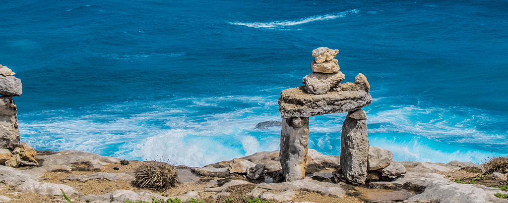 formación de rocas en Cancún