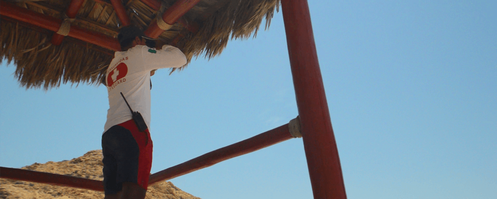 Salvavidas en la Playa Santa María